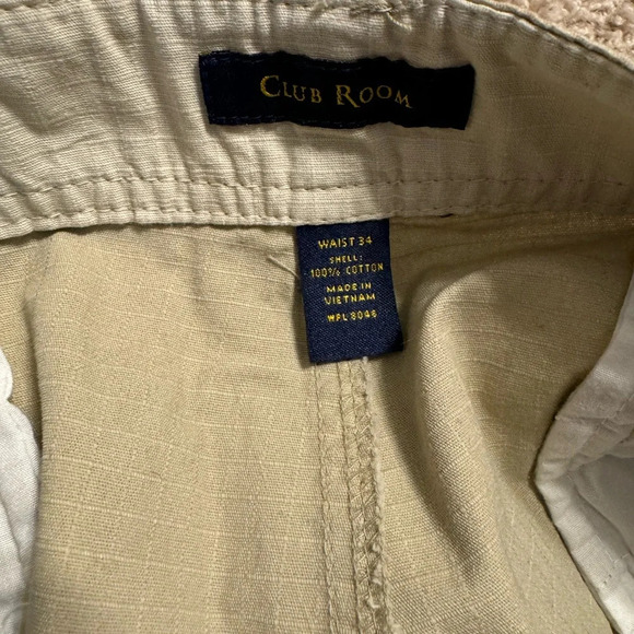 NWT Club Room Cargo Short Size 34 Patrol Khaki - Picture 5 of 5